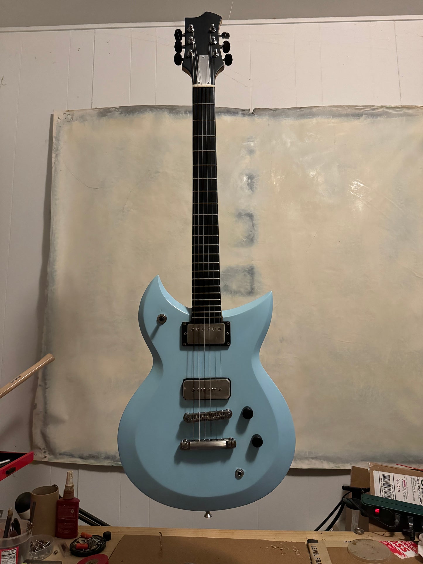 Built to order solid body electric guitar