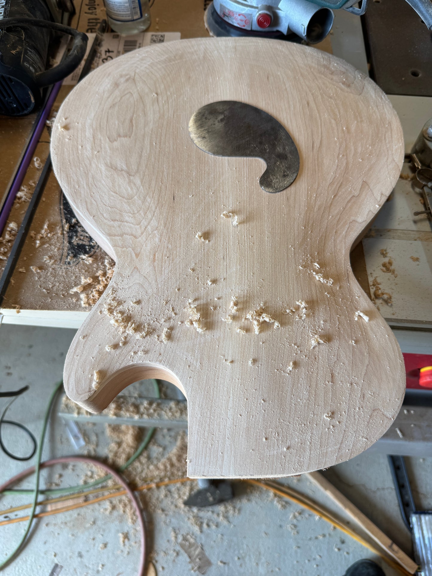 Carved top electric guitar
